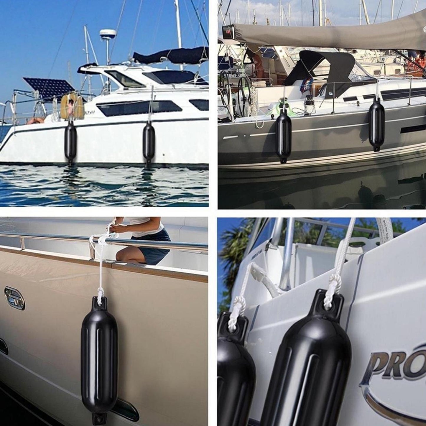 Boat Fender Bumper PVC Dock Shield Anti-collision Cushioning 55x18x5cm