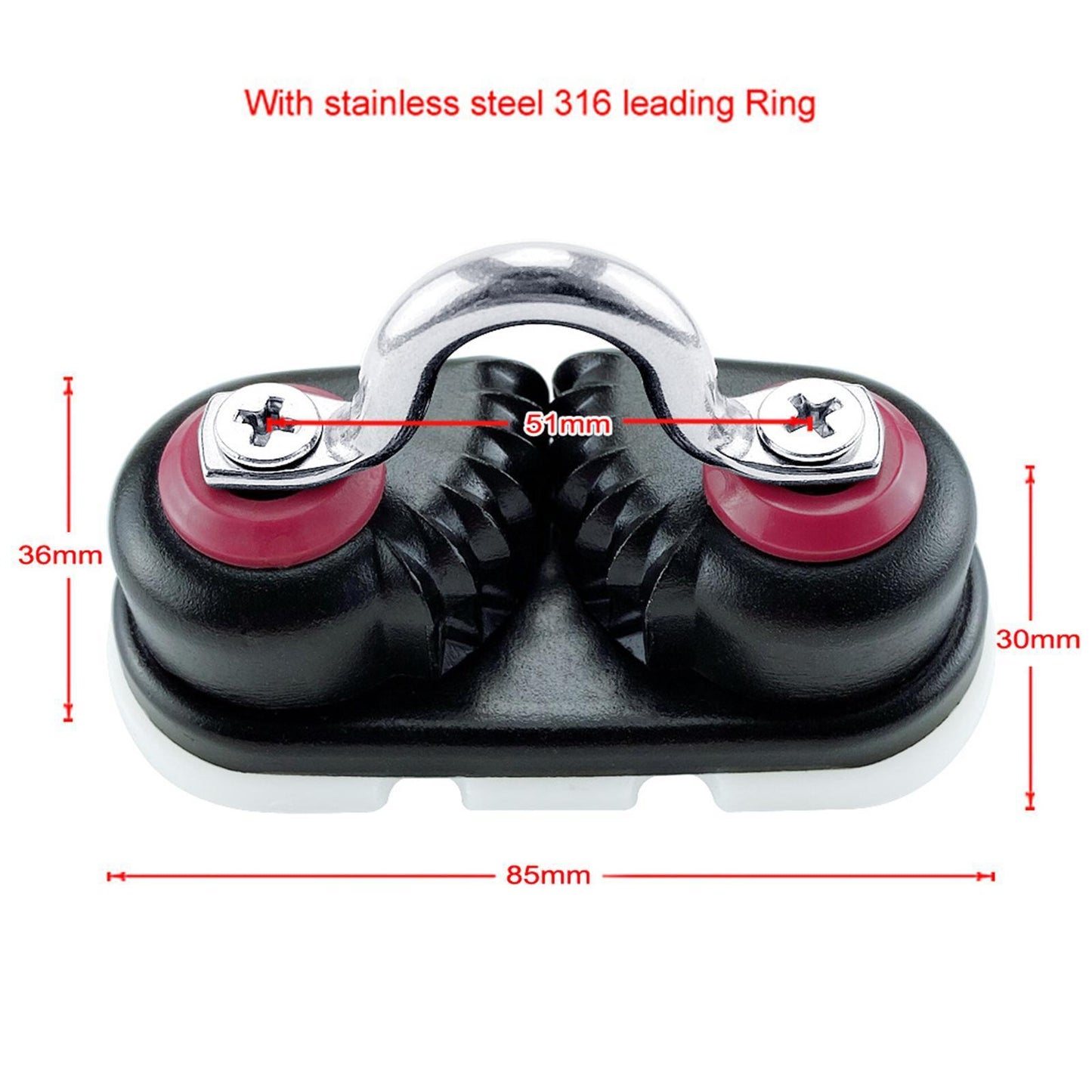 Boat Cam Cleat Aluminium For Marine Sailing Sailboat Kayak Canoe