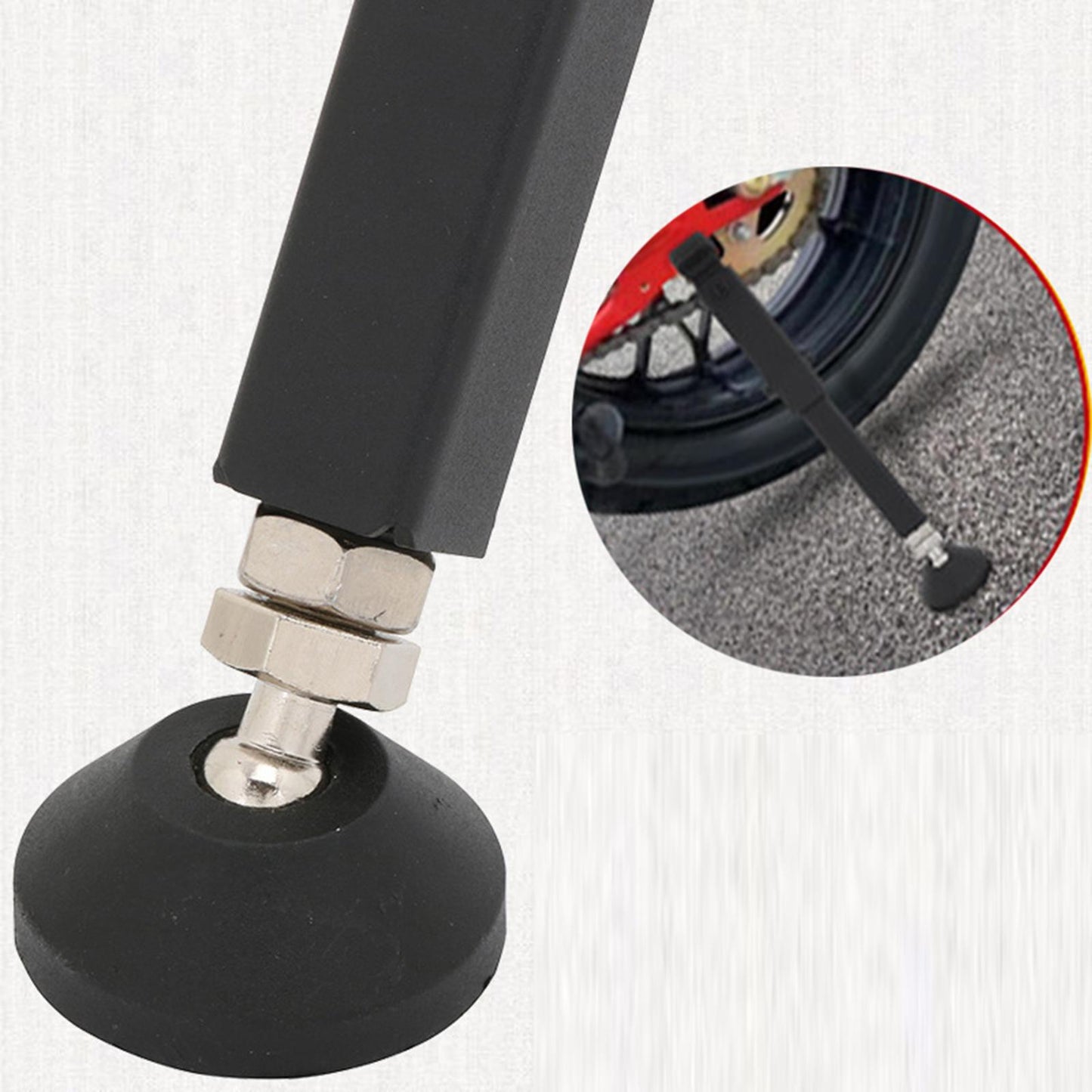 Motorcycle Wheel Support Side Stands for Scooter Dirt Bike  red