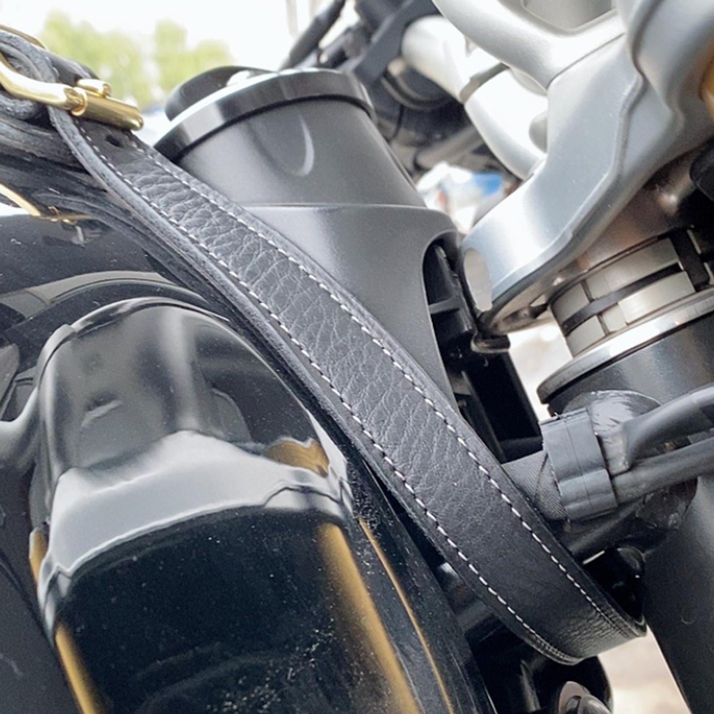Motorcycle Gas Oil Fuel Tank Bag for BMW RnineT Pure Racer Durable Black