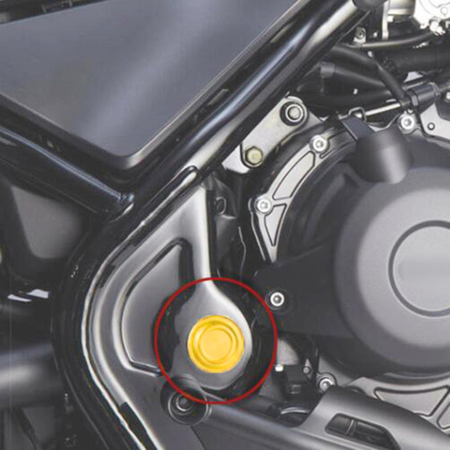 Frame Hole Cover for HONDA REBEL 500 CMX500 2020 2021 Parts Gold