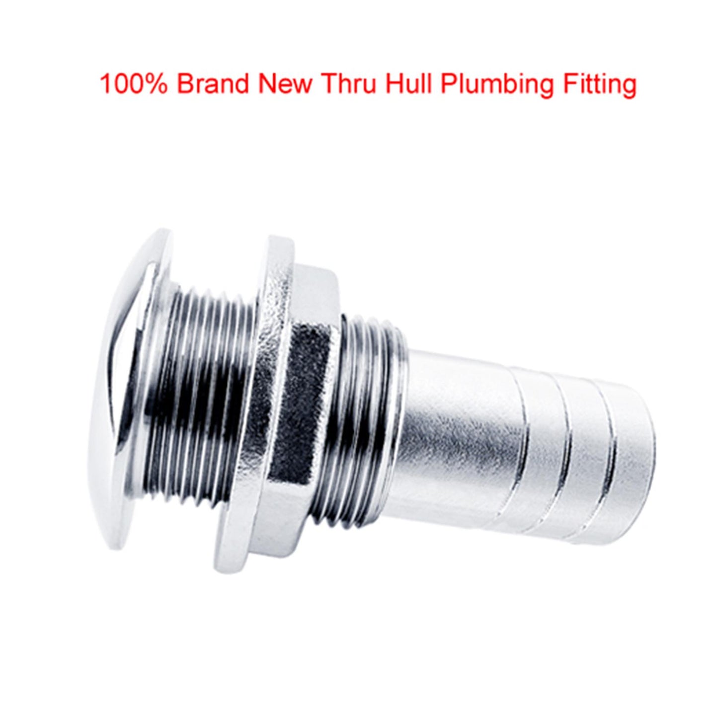 Stainless Steel Yacht Water Outlet Port Drain Vent Joint Boat Parts 25mm
