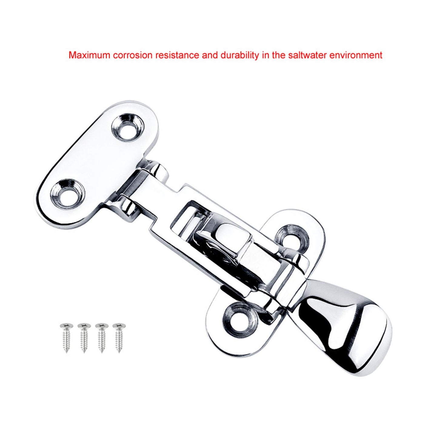 Marine Locker Hatch Anti-Rattle Latch Fastener Clamp Yacht Accessory 113mm
