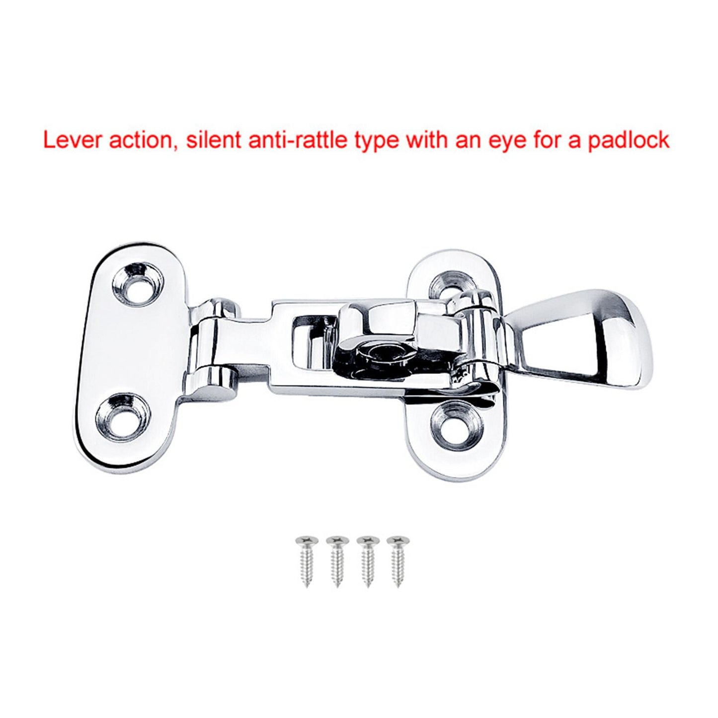 Marine Locker Hatch Anti-Rattle Latch Fastener Clamp Yacht Accessory 113mm