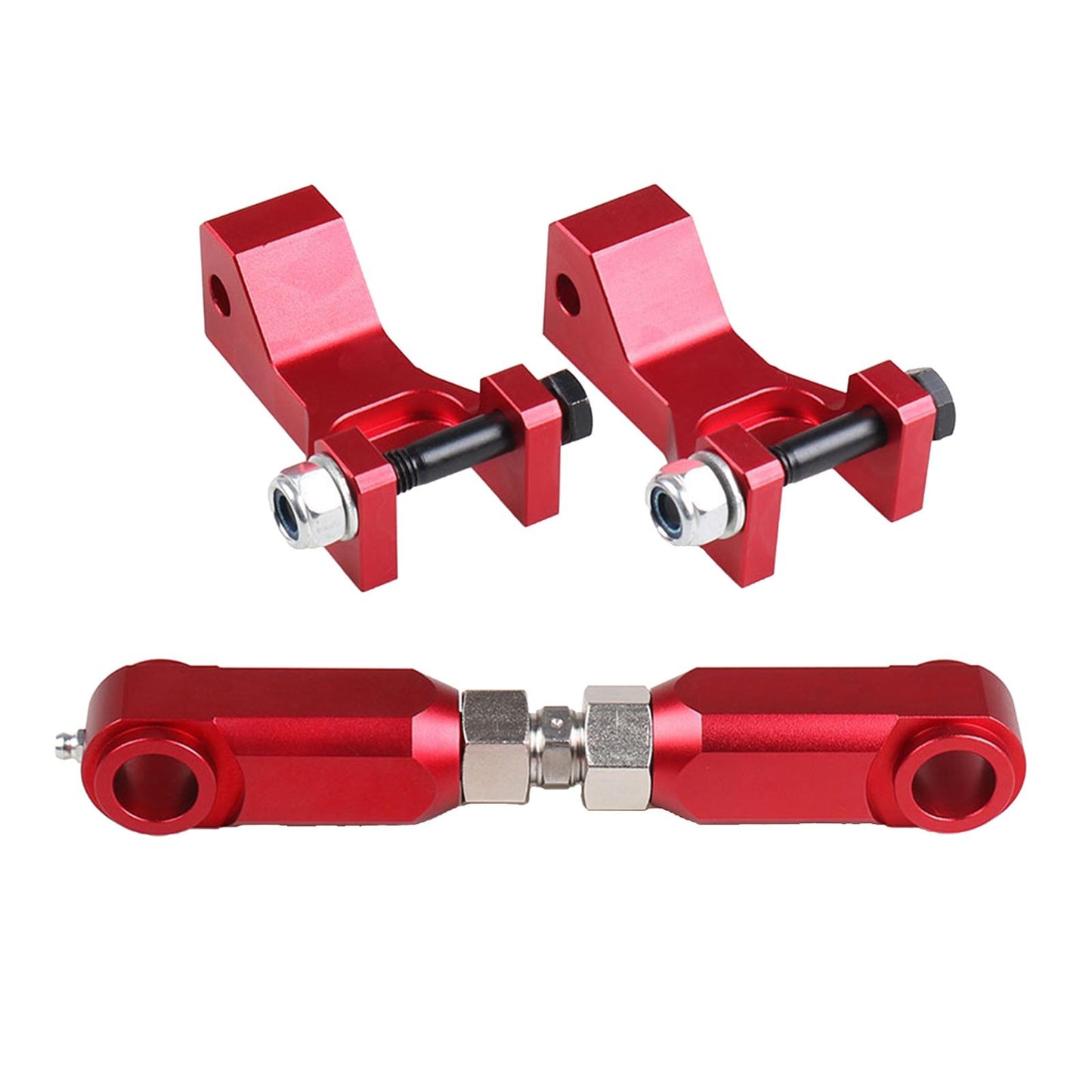 Front and Rear Lowering Set for Yamaha Raptor 350 YFM350 ATV Red