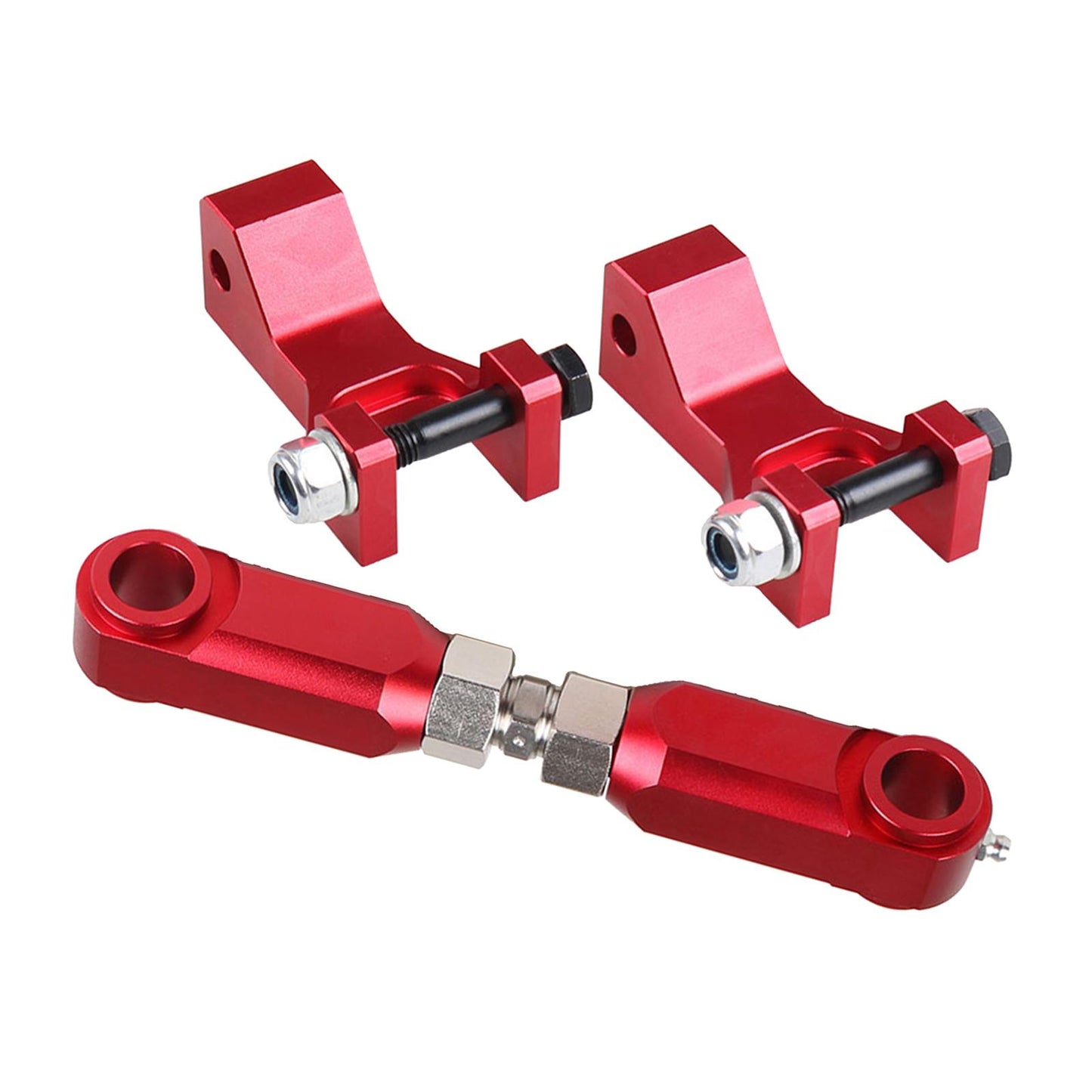 Front and Rear Lowering Set for Yamaha Raptor 350 YFM350 ATV Red
