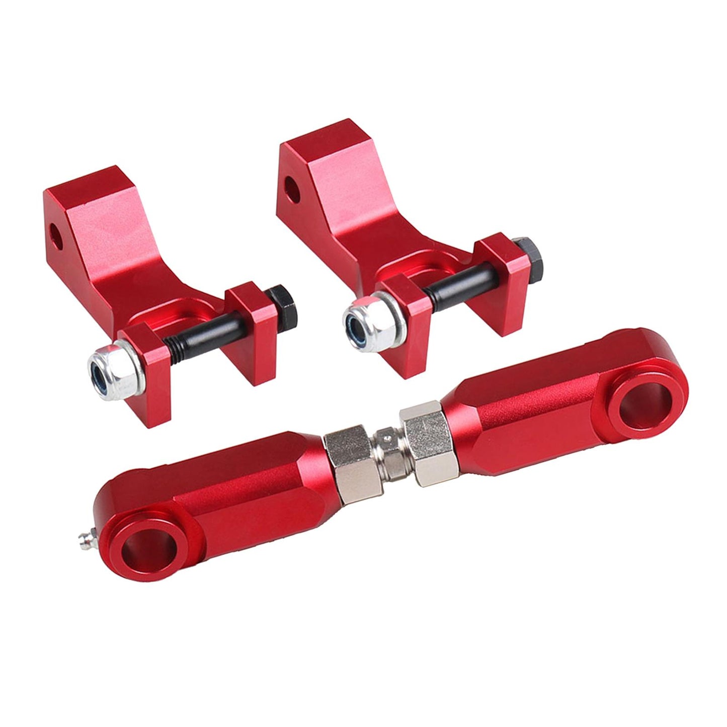 Front and Rear Lowering Set for Yamaha Raptor 350 YFM350 ATV Red