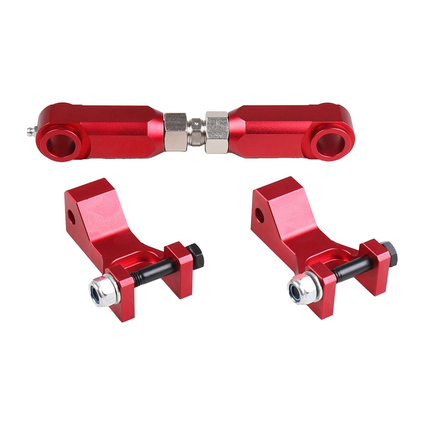 Front and Rear Lowering Set for Yamaha Raptor 350 YFM350 ATV Red