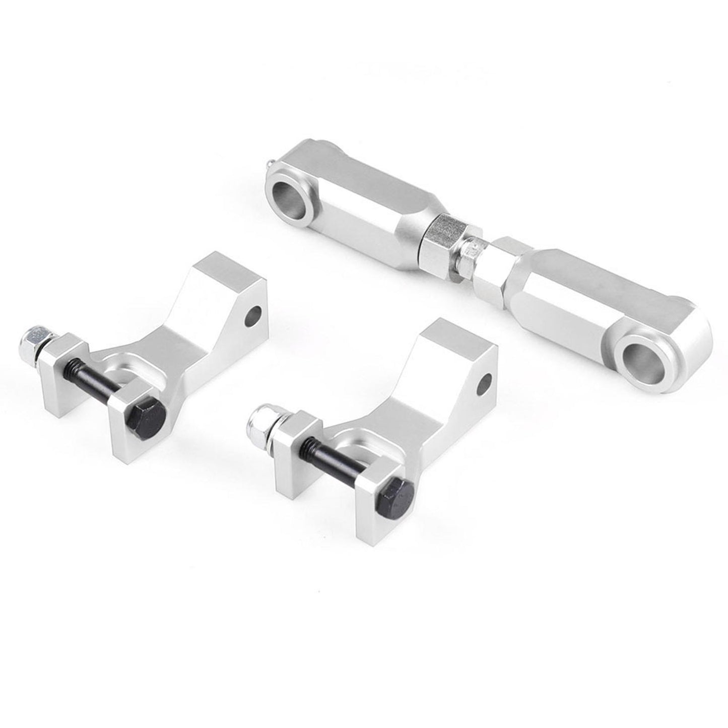 Front and Rear Lowering Set for Yamaha Raptor 350 YFM350 ATV Silver
