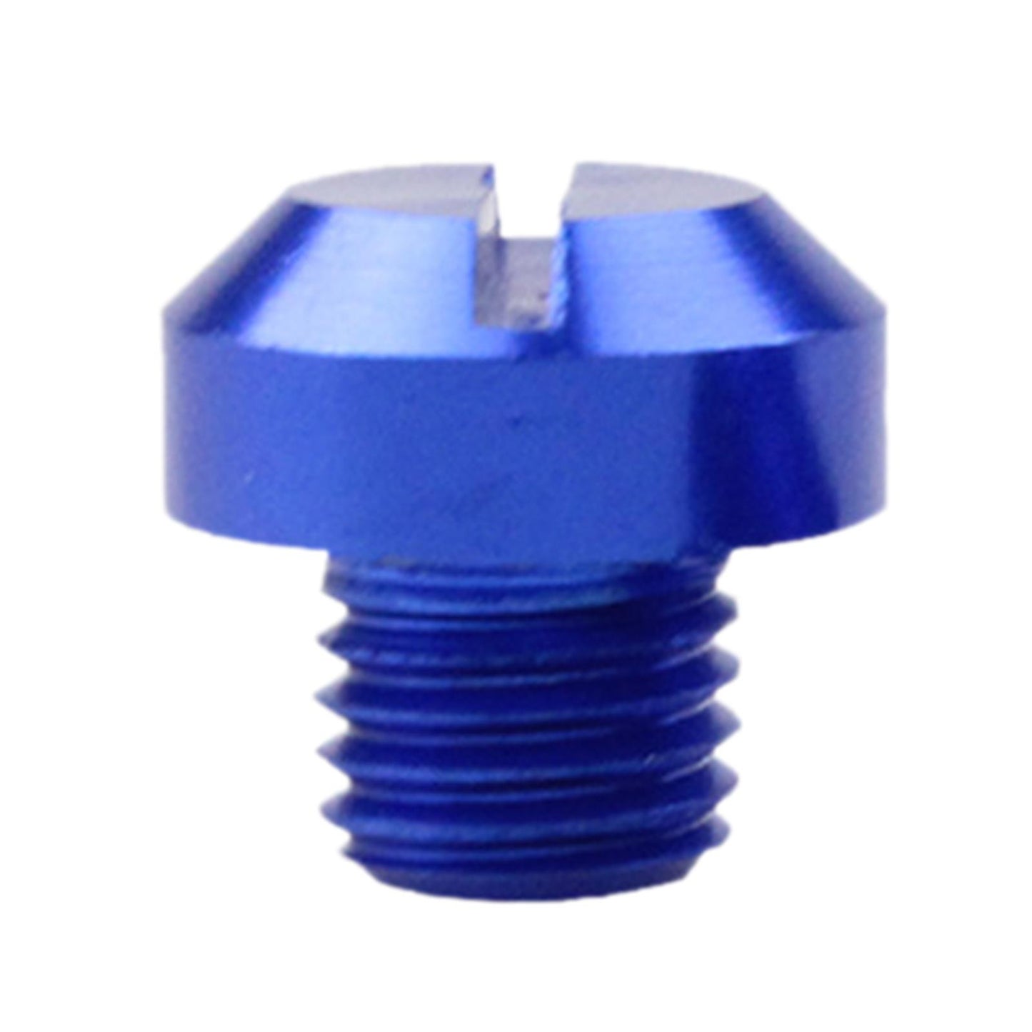 2 Pcs M10x1.25 Rearview Mirrors Thread Hole Plug Screw Bolts Blue Positive
