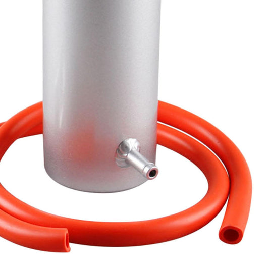 Universal Car Radiator Coolant Oil Catch Can Overflow Catch Tank Silver