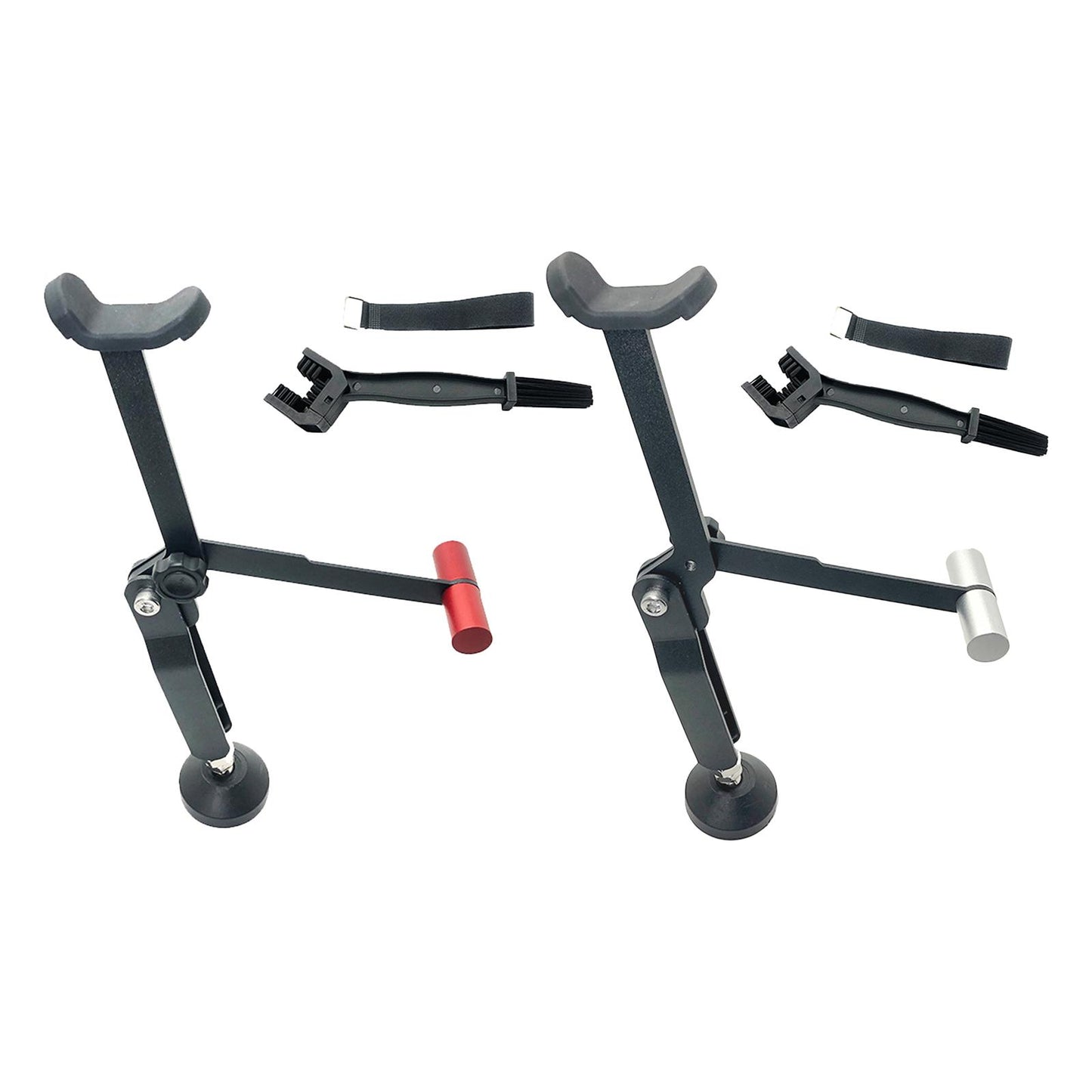 Foldable Motorcycle Wheel Lifter Lift Outdoor Frame for Suzuki Black Silver