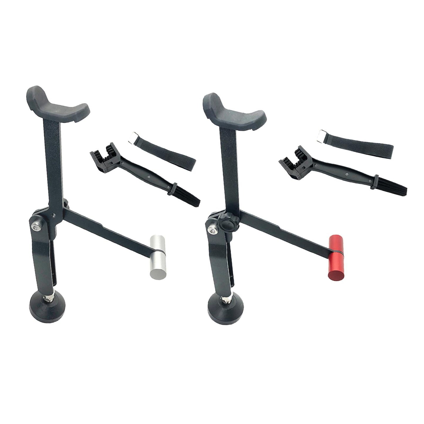 Foldable Motorcycle Wheel Lifter Lift Outdoor Frame for Suzuki Black Silver