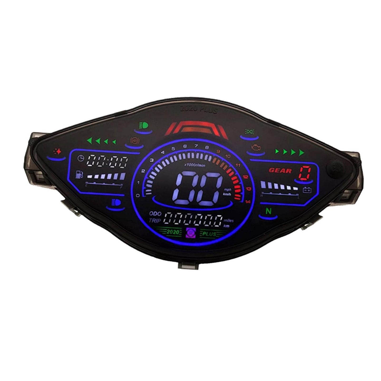 Motorcycle Speedometer Odometer Tachometer Gauge for Honda Wave 100 DC8-12V