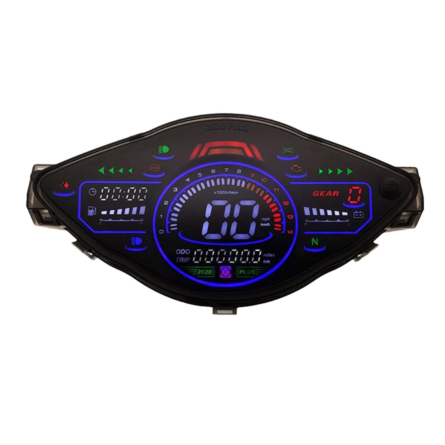 Motorcycle Speedometer Odometer Tachometer Gauge for Honda Wave 100 DC8-12V