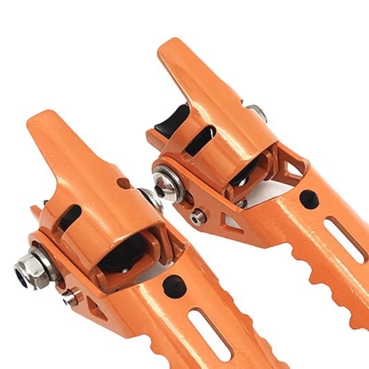 2Pcs Motorcycle Highway Front Foot Pegs Footrests for BMW R1200GS LC Orange