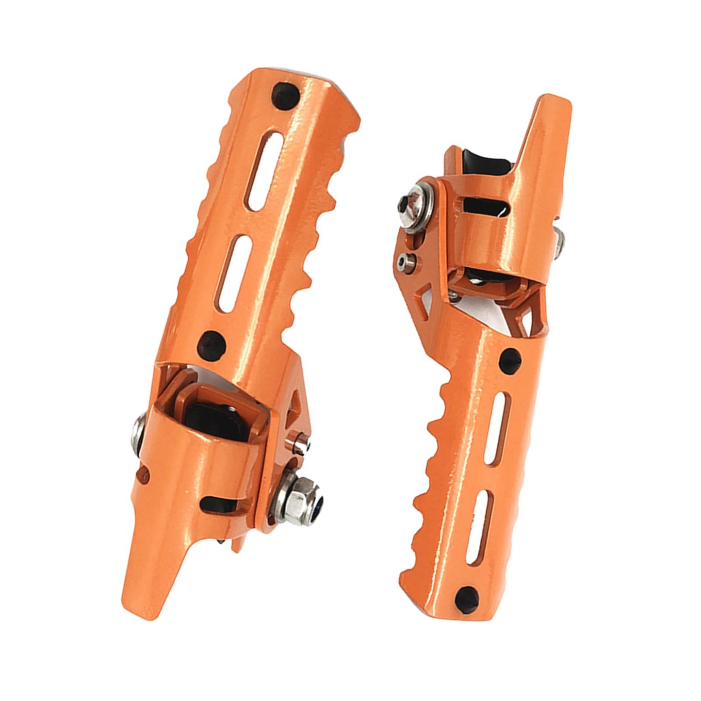 2Pcs Motorcycle Highway Front Foot Pegs Footrests for BMW R1200GS LC Orange