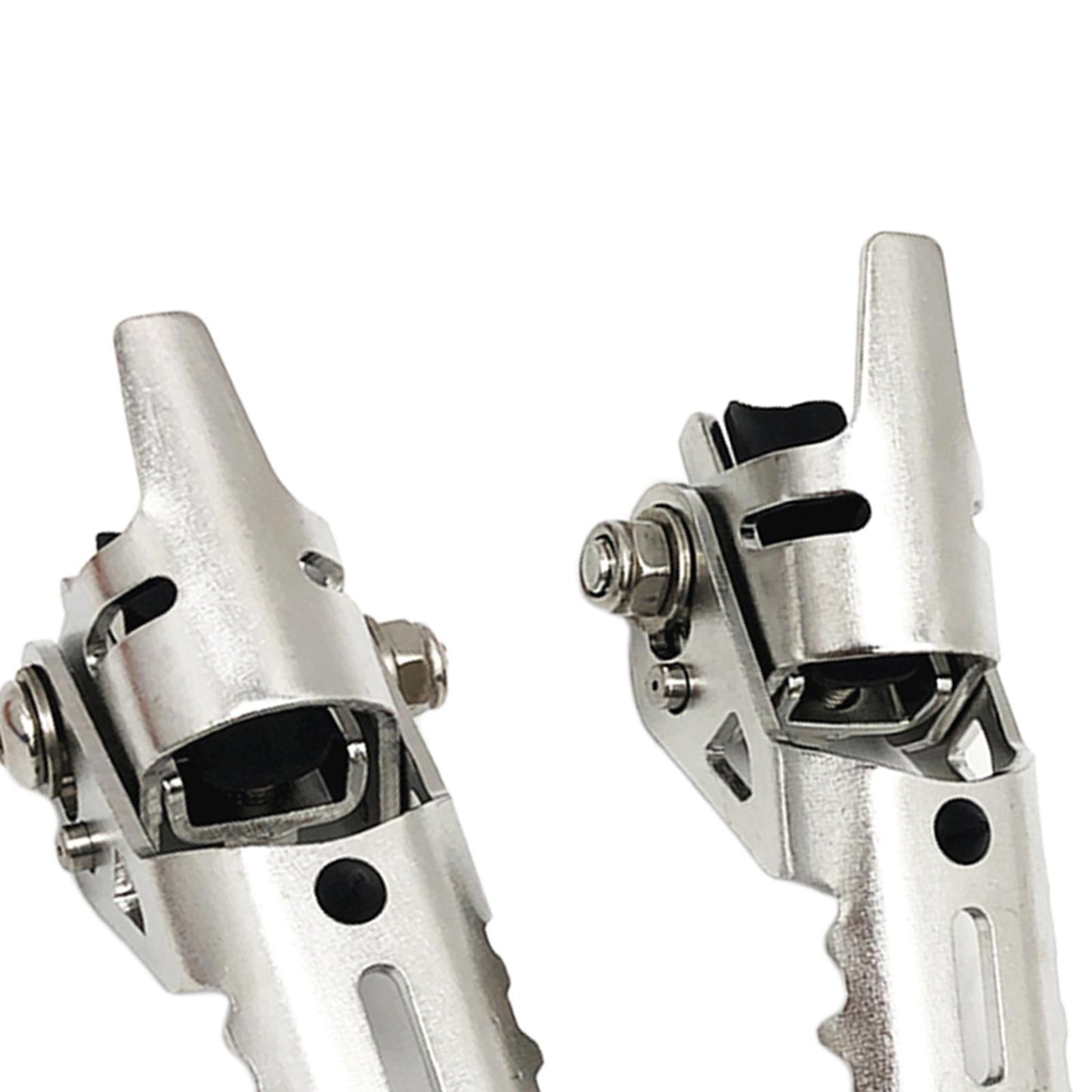 2Pcs Motorcycle Highway Front Foot Pegs Footrests for BMW R1200GS LC Silver