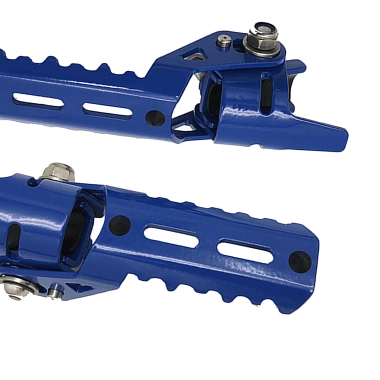 2Pcs Motorcycle Highway Front Foot Pegs Footrests for BMW R1200GS LC Blue