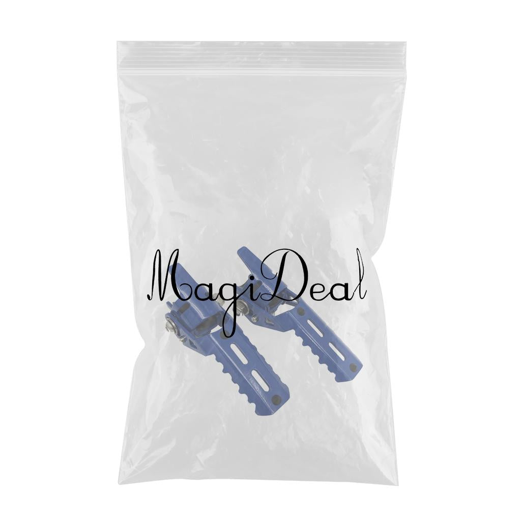 2Pcs Motorcycle Highway Front Foot Pegs Footrests for BMW R1200GS LC Blue