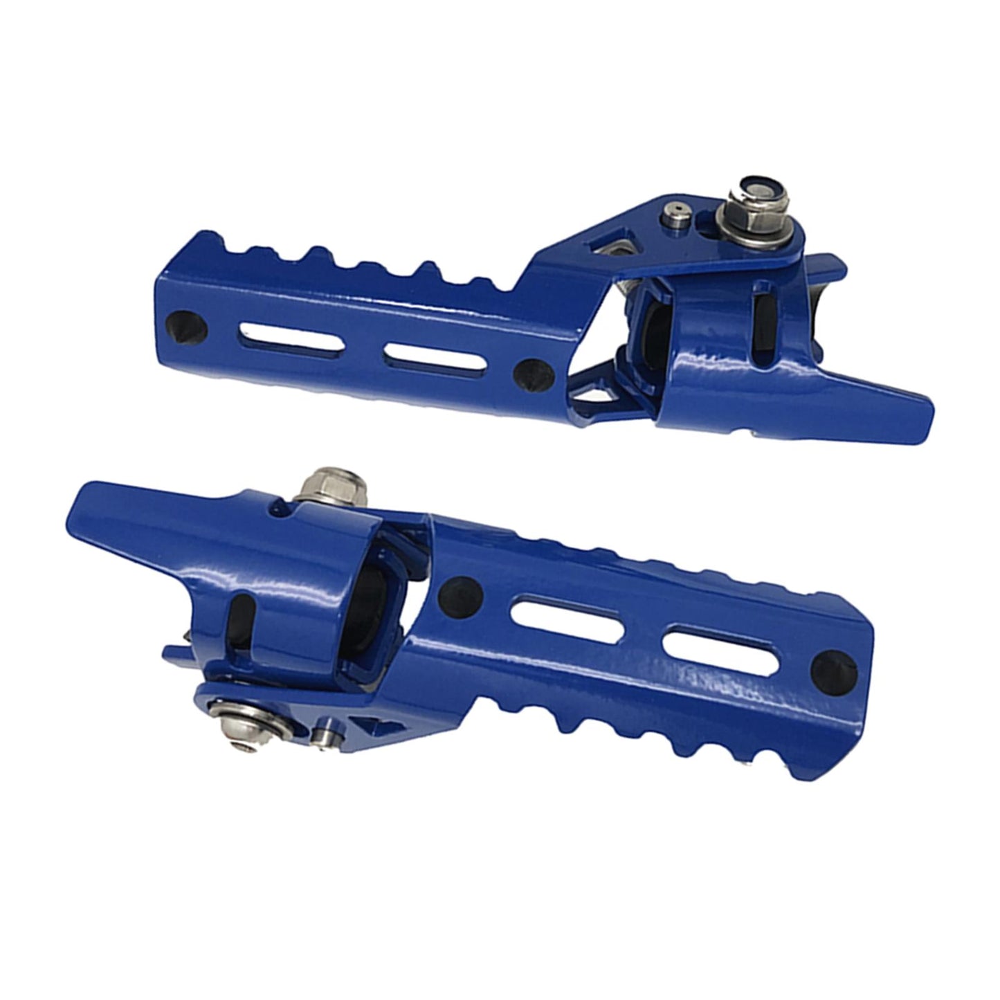 2Pcs Motorcycle Highway Front Foot Pegs Footrests for BMW R1200GS LC Blue