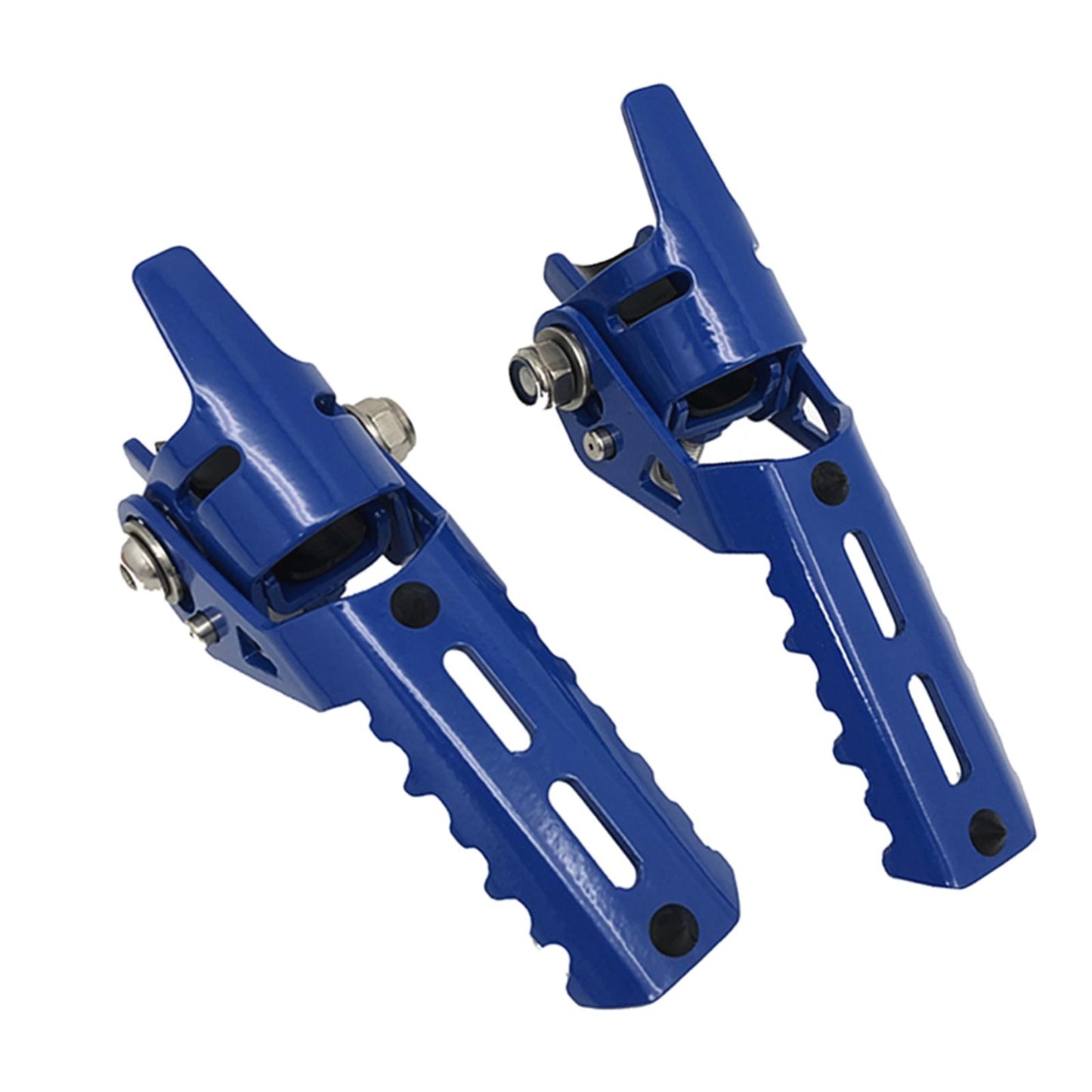 2Pcs Motorcycle Highway Front Foot Pegs Footrests for BMW R1200GS LC Blue