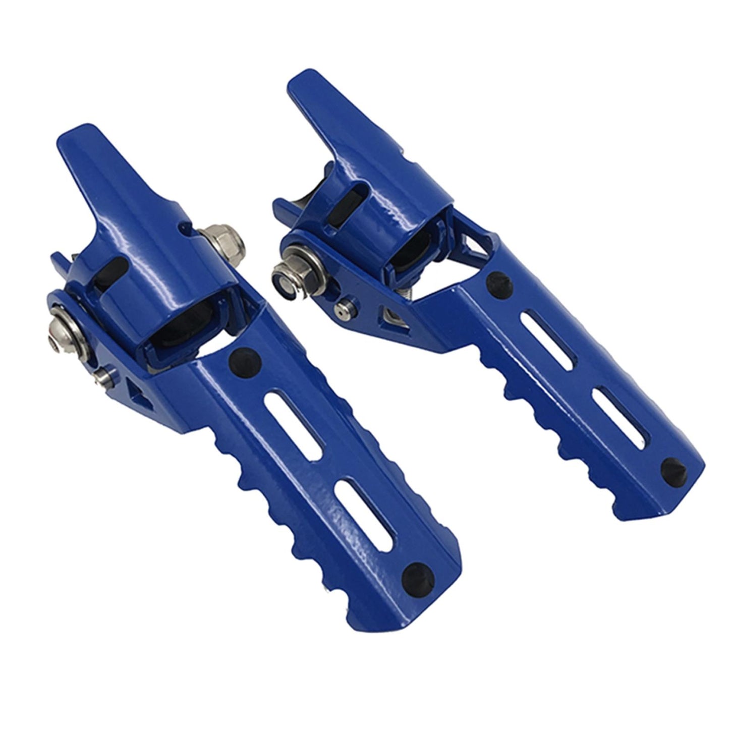 2Pcs Motorcycle Highway Front Foot Pegs Footrests for BMW R1200GS LC Blue