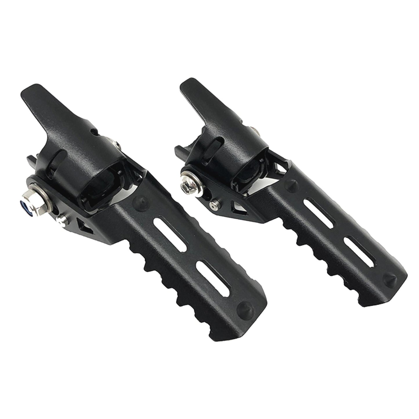 2Pcs Motorcycle Highway Front Foot Pegs Footrests for BMW R1200GS LC Black