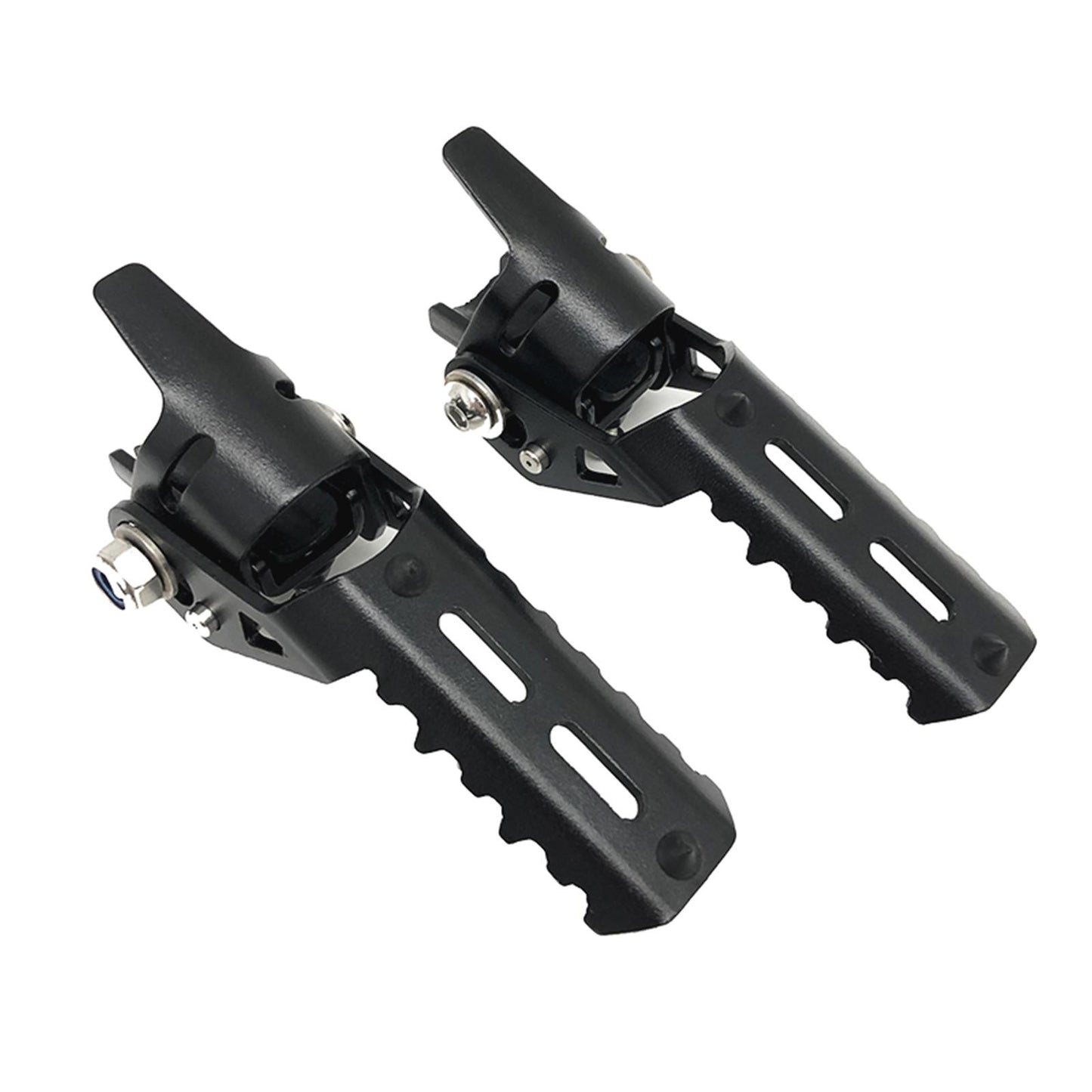 2Pcs Motorcycle Highway Front Foot Pegs Footrests for BMW R1200GS LC Black