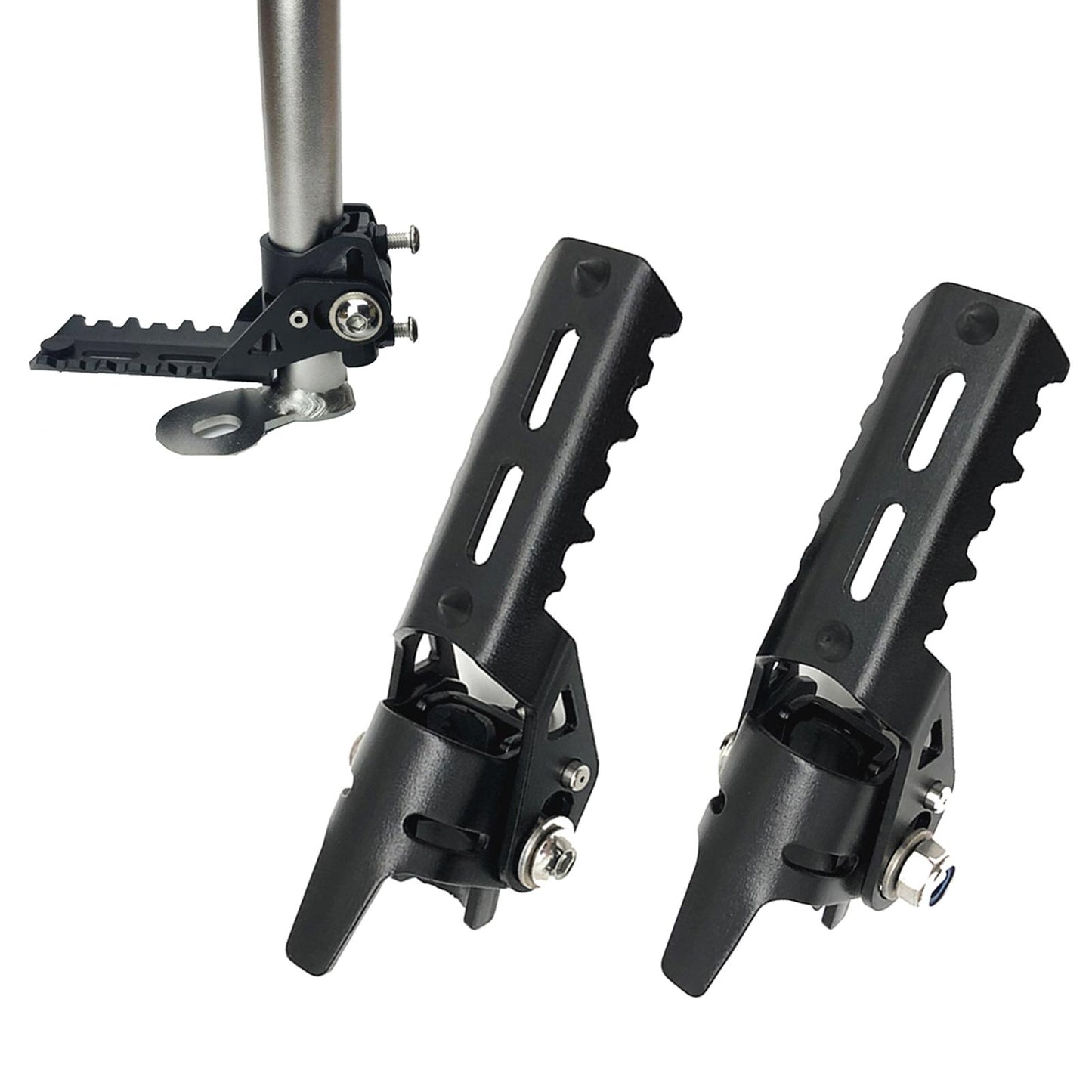 2Pcs Motorcycle Highway Front Foot Pegs Footrests for BMW R1200GS LC Black
