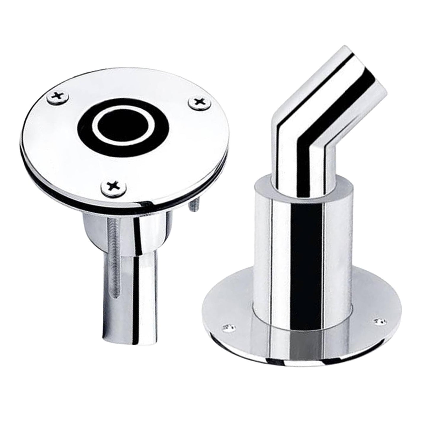 Stainless Steel Marine Boat Thru Hull Pipe Socket Hardware 22mm Straight