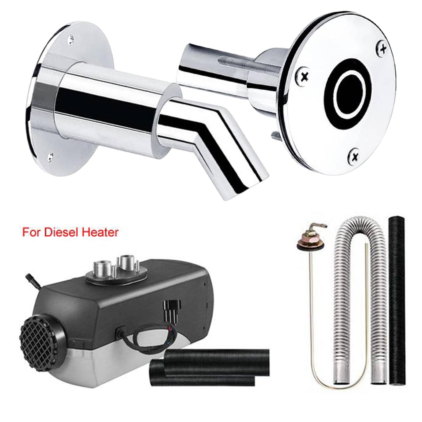 Stainless Steel Marine Boat Thru Hull Pipe Socket Hardware 22mm Straight