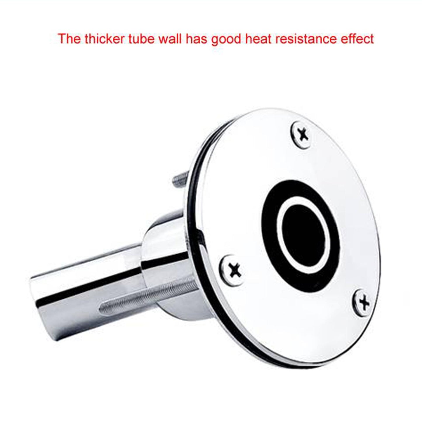 Stainless Steel Marine Boat Thru Hull Pipe Socket Hardware 24mm Straight