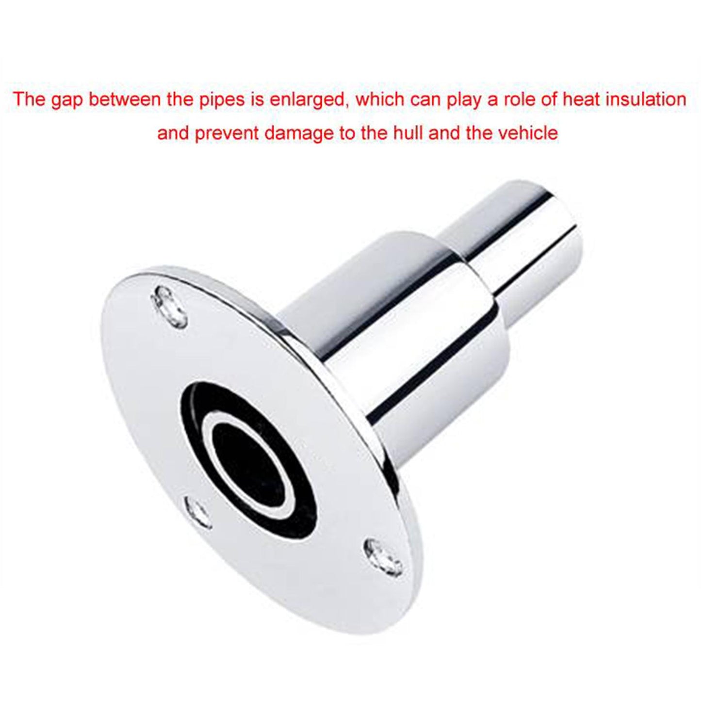 Stainless Steel Marine Boat Thru Hull Pipe Socket Hardware 24mm Straight