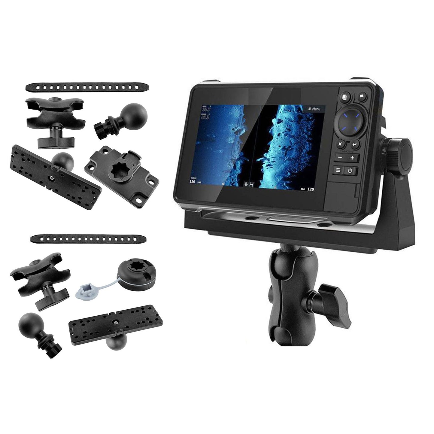 Fishfinder Mount for Boat Kayak Canoe Yacht GPS Electronic Mount Round Base