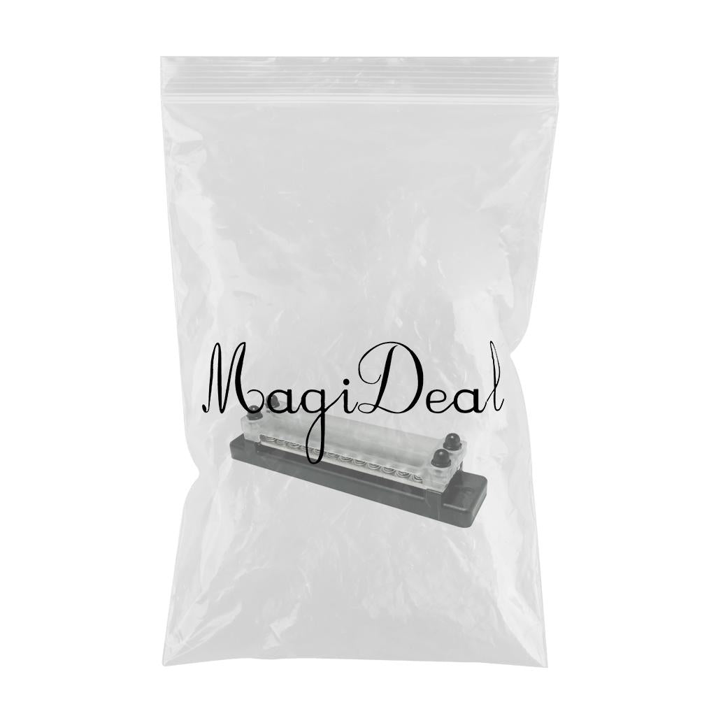 24 Terminal Bus Bar Kit Ground Distribution Block 4 Studs for Trailer RV