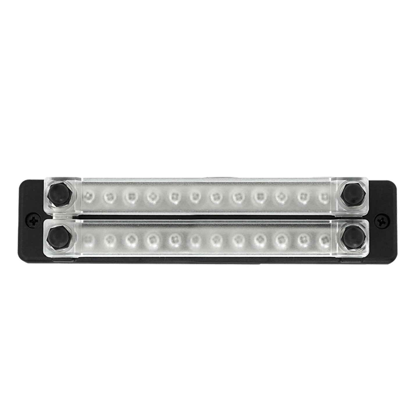 24 Terminal Bus Bar Kit Ground Distribution Block 4 Studs for Trailer RV