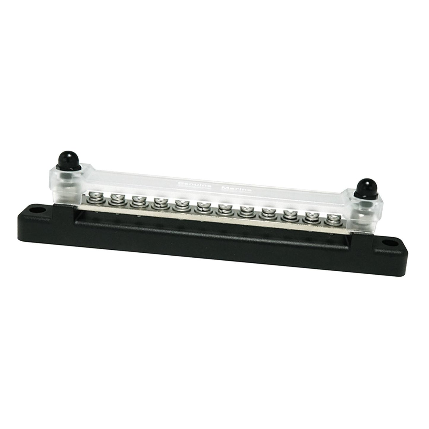 12 Terminal Bus Bar Kit Ground Distribution Block 2 Studs Transparent Cover