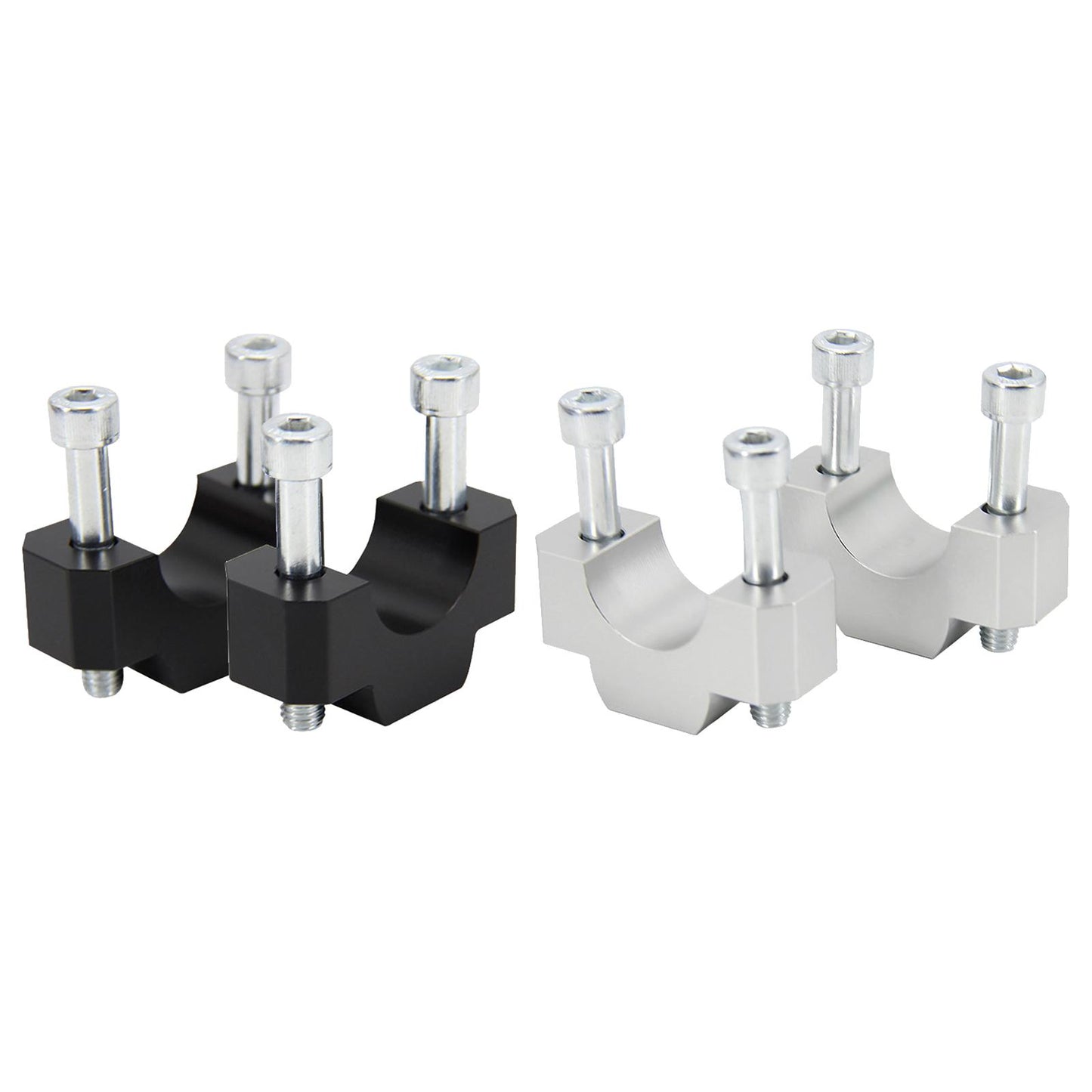 HandleBar Riser Mount Clamp Adapter for Honda CRF1100L Africa Twin Black