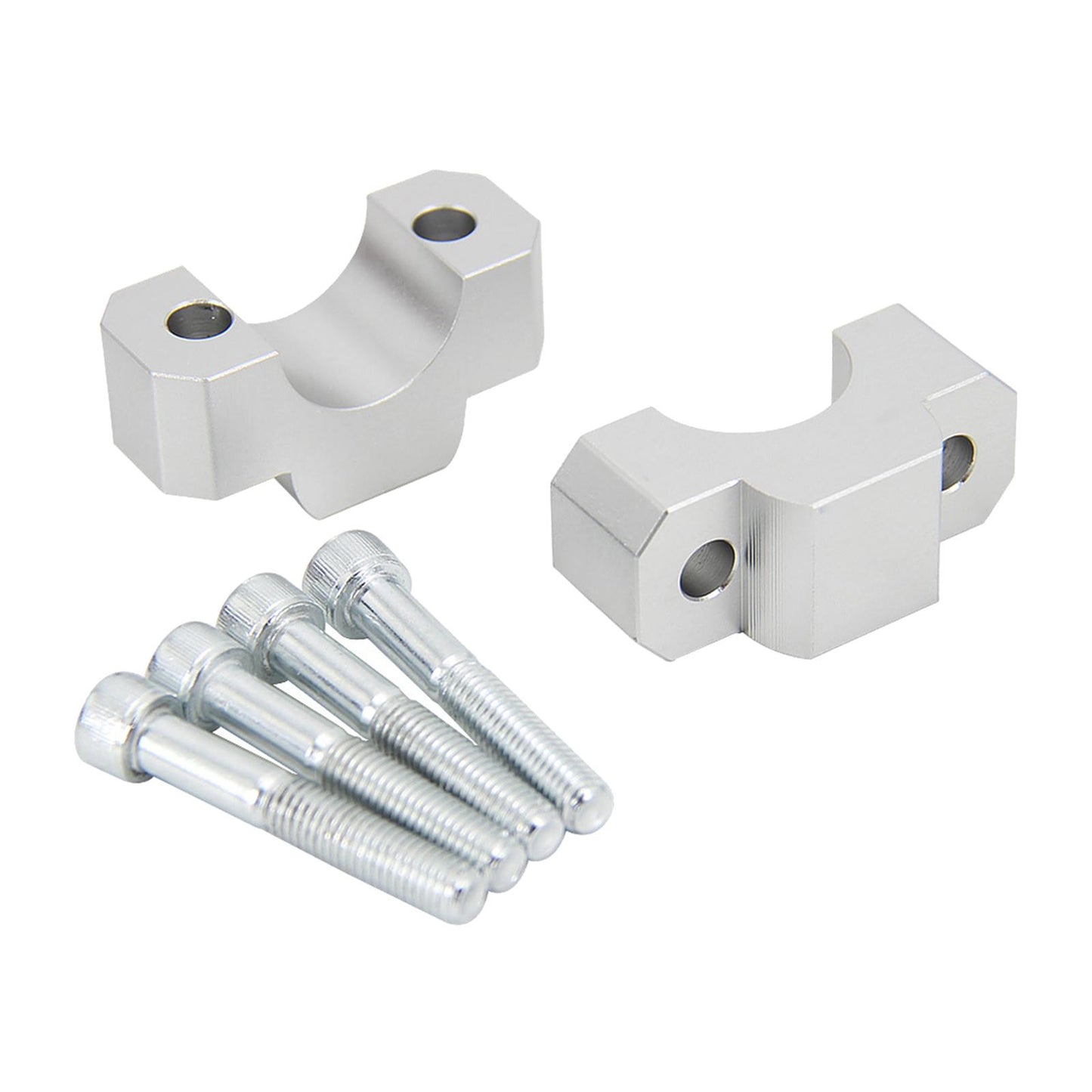 HandleBar Riser Mount Clamp Adapter for Honda CRF1100L Africa Twin Silver