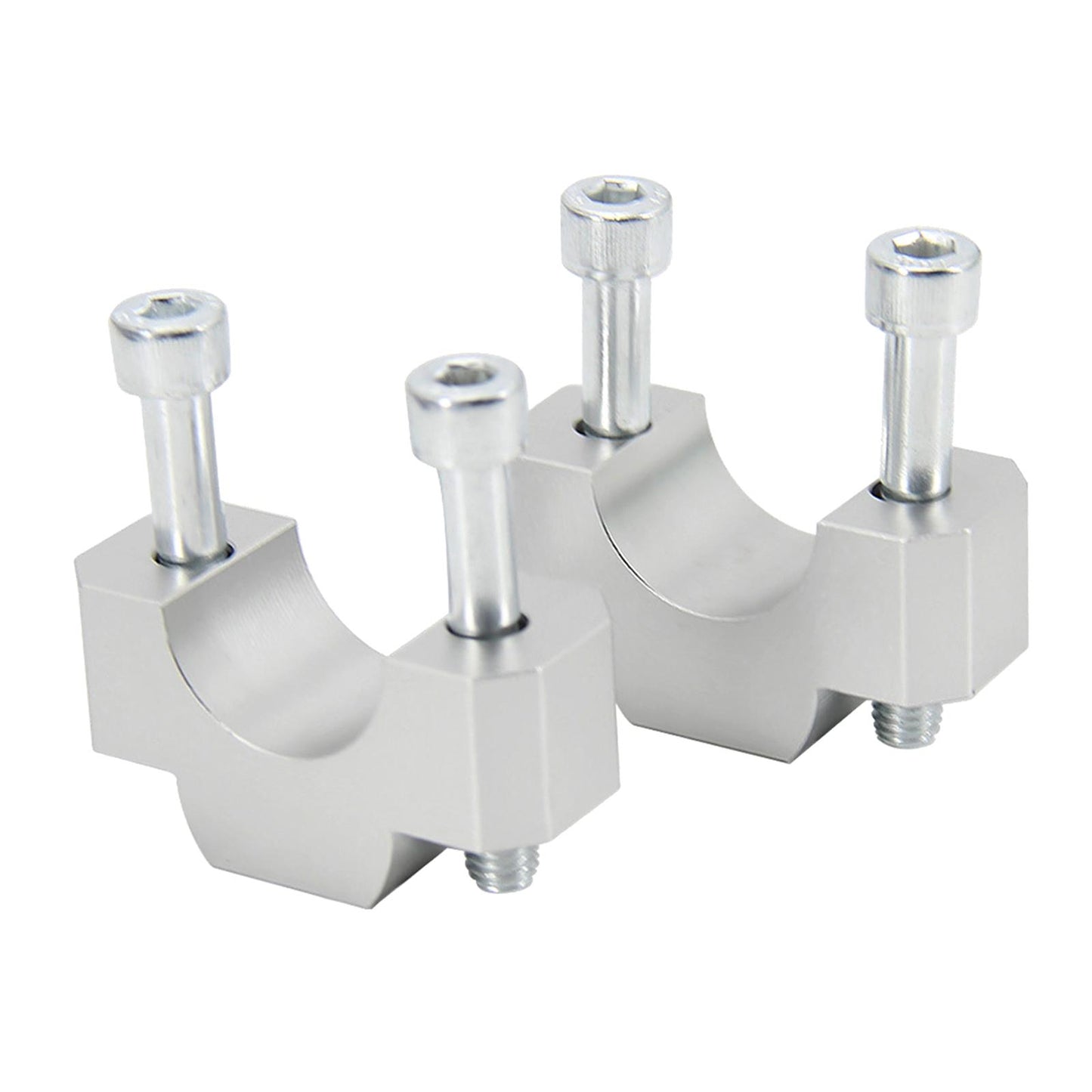 HandleBar Riser Mount Clamp Adapter for Honda CRF1100L Africa Twin Silver