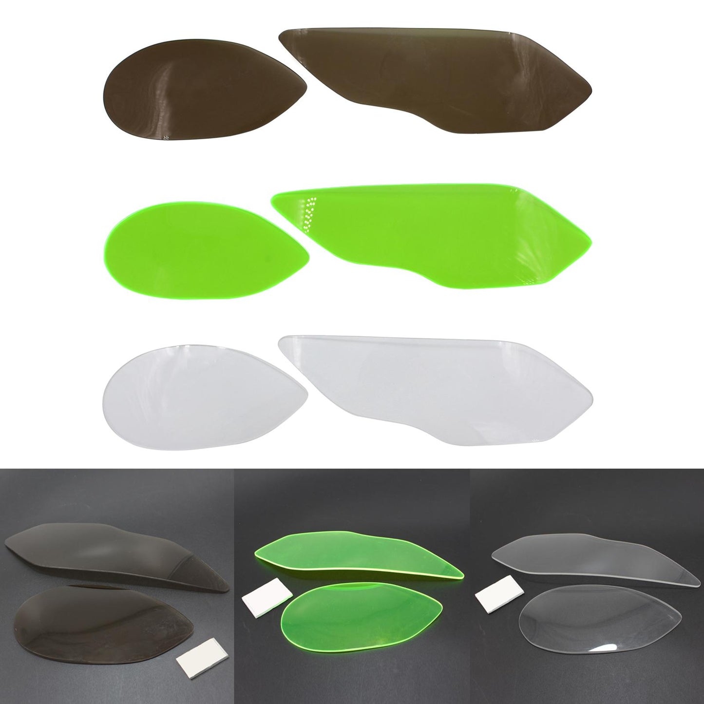 Motorcycles Headlight Lens Protector for BMW S1000RR 2015 to 2017 Black