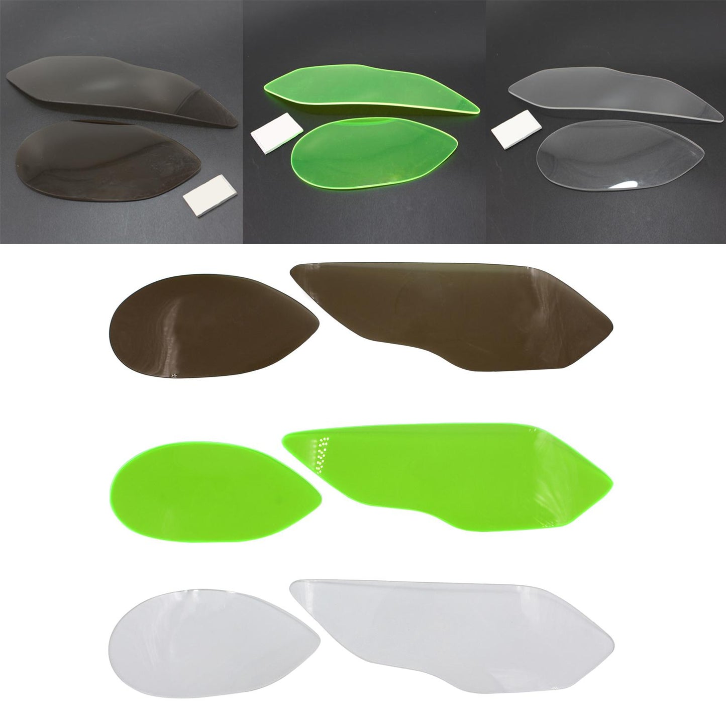 Motorcycles Headlight Lens Protector for BMW S1000RR 2015 to 2017 Black
