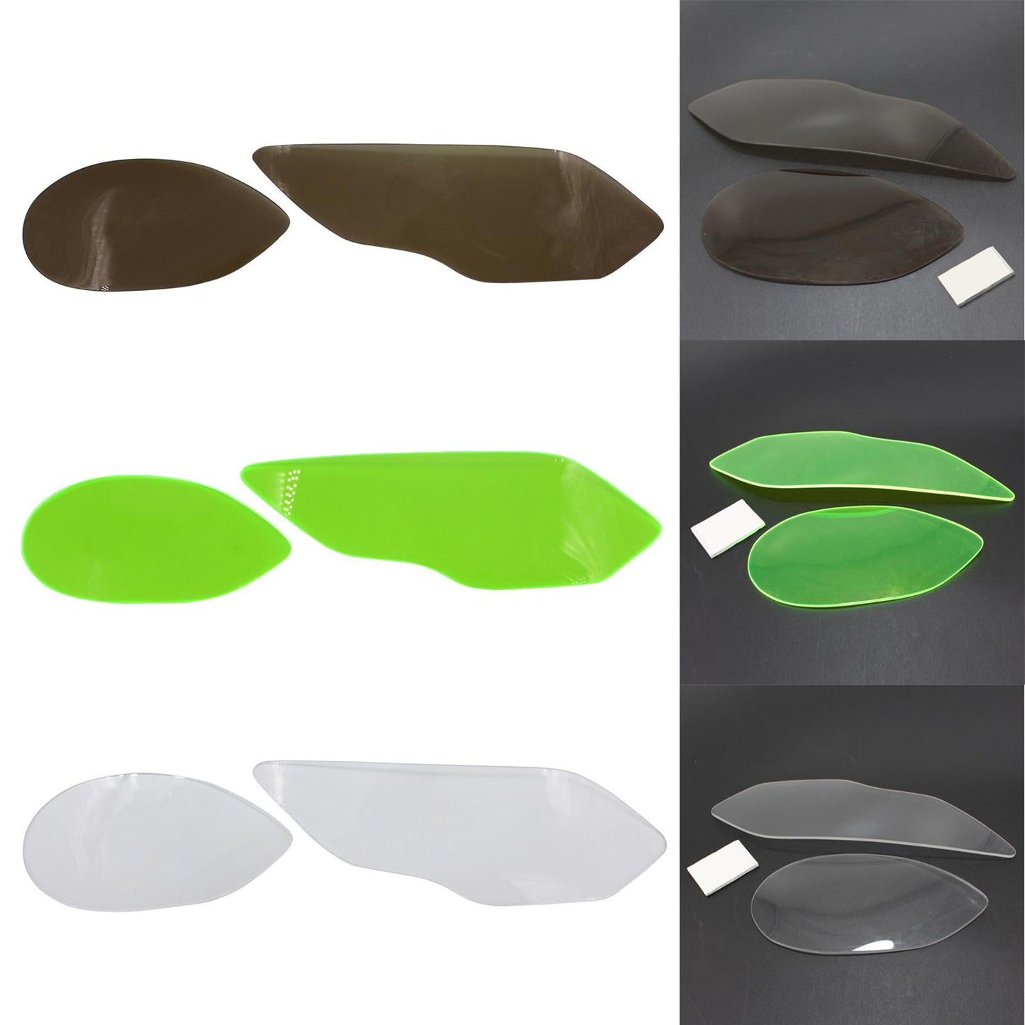 Motorcycles Headlight Lens Protector for BMW S1000RR 2015 to 2017 Black