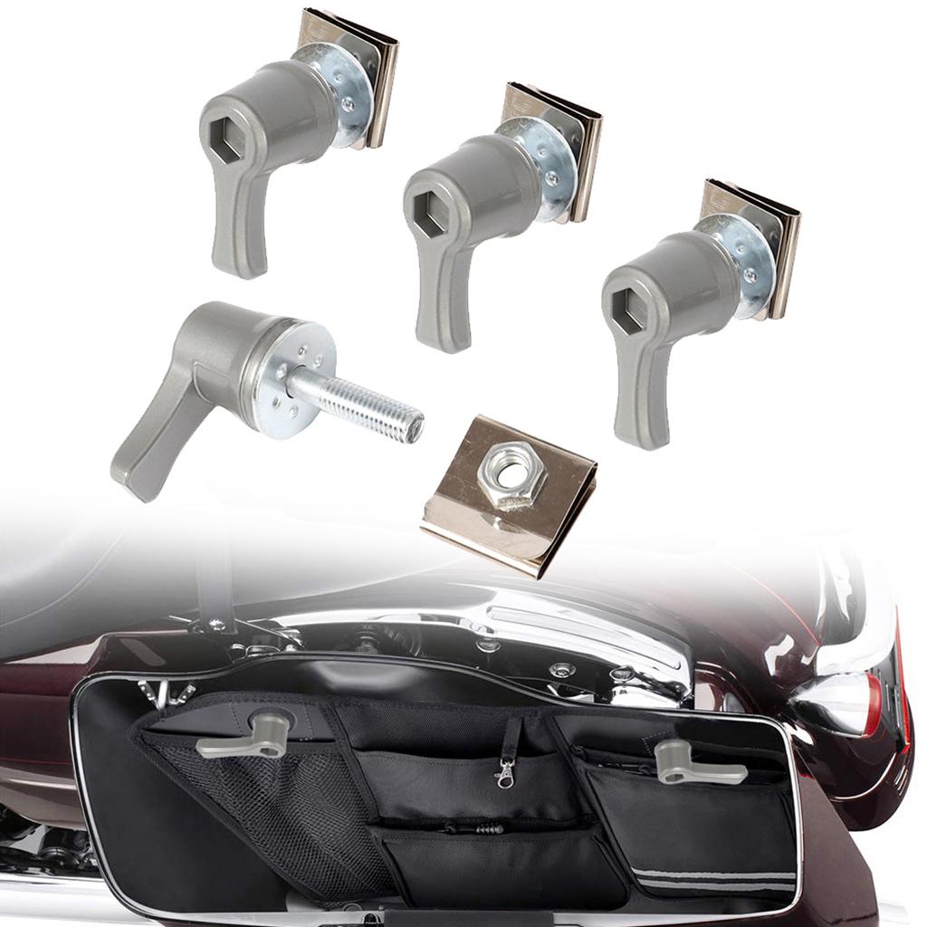 Saddlebag Lever Lock Bolts Nuts Set for Harley Spare Parts Durable
