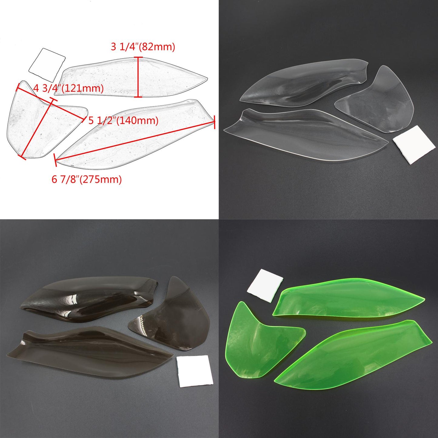 Motorcycles Headlight Protector for Aprilia RSV4 Easy Install Professional Black