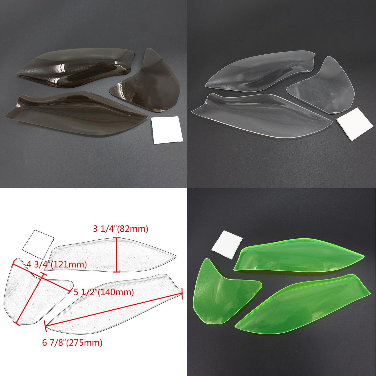 Motorcycles Headlight Protector for Aprilia RSV4 Easy Install Professional Black