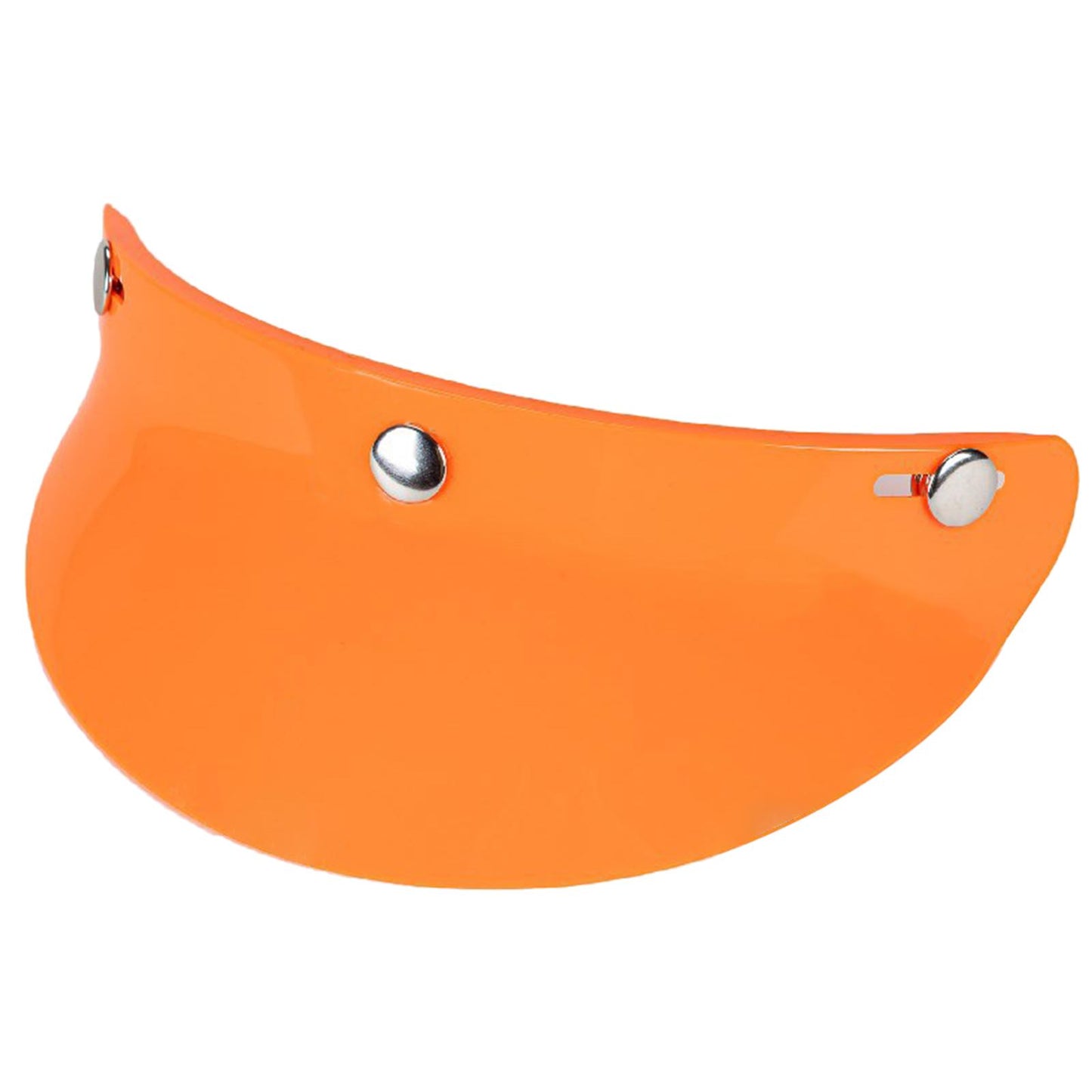 3-Snap Motorcycle Helmet Visor Peak UV Sun Visor Shields Orange