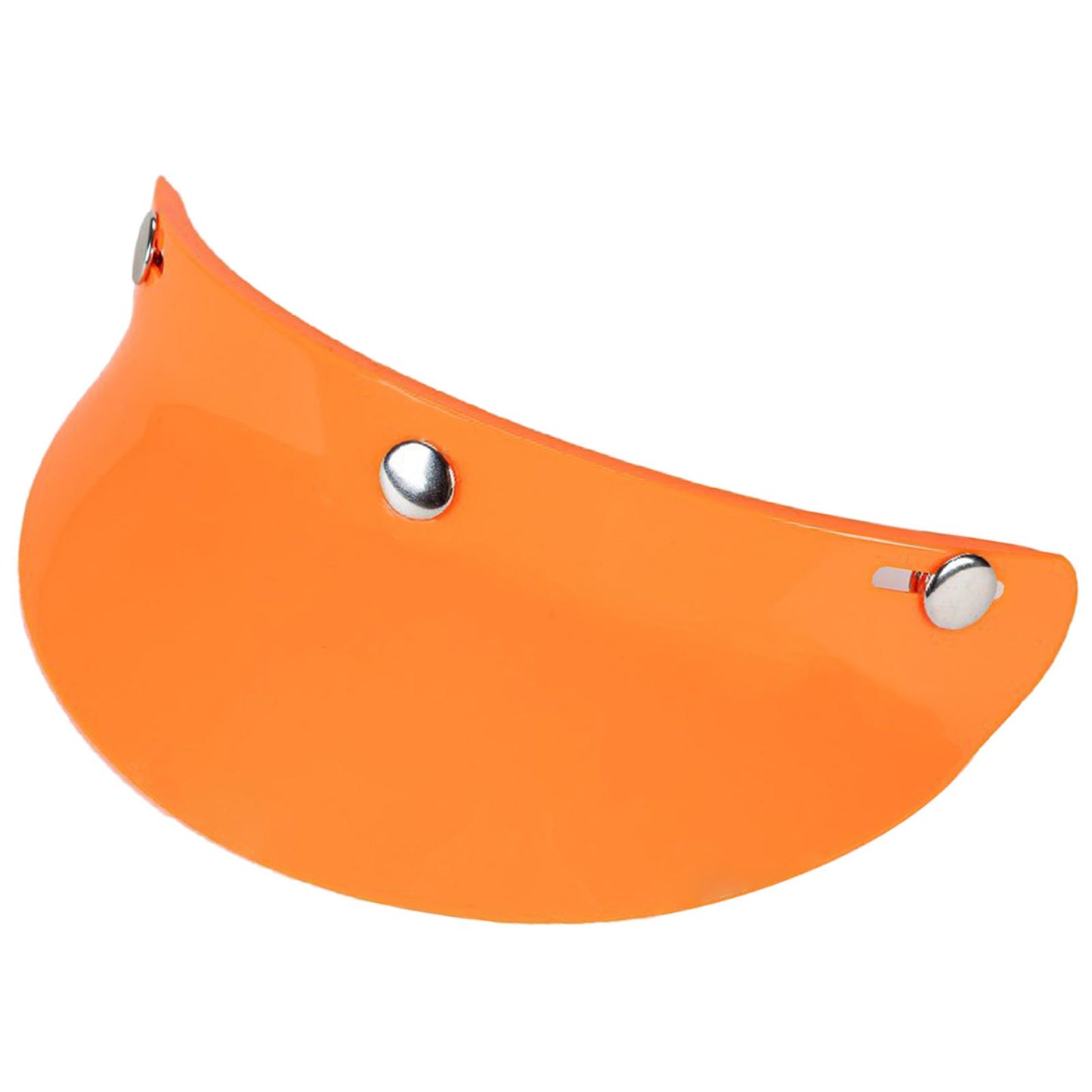 3-Snap Motorcycle Helmet Visor Peak UV Sun Visor Shields Orange