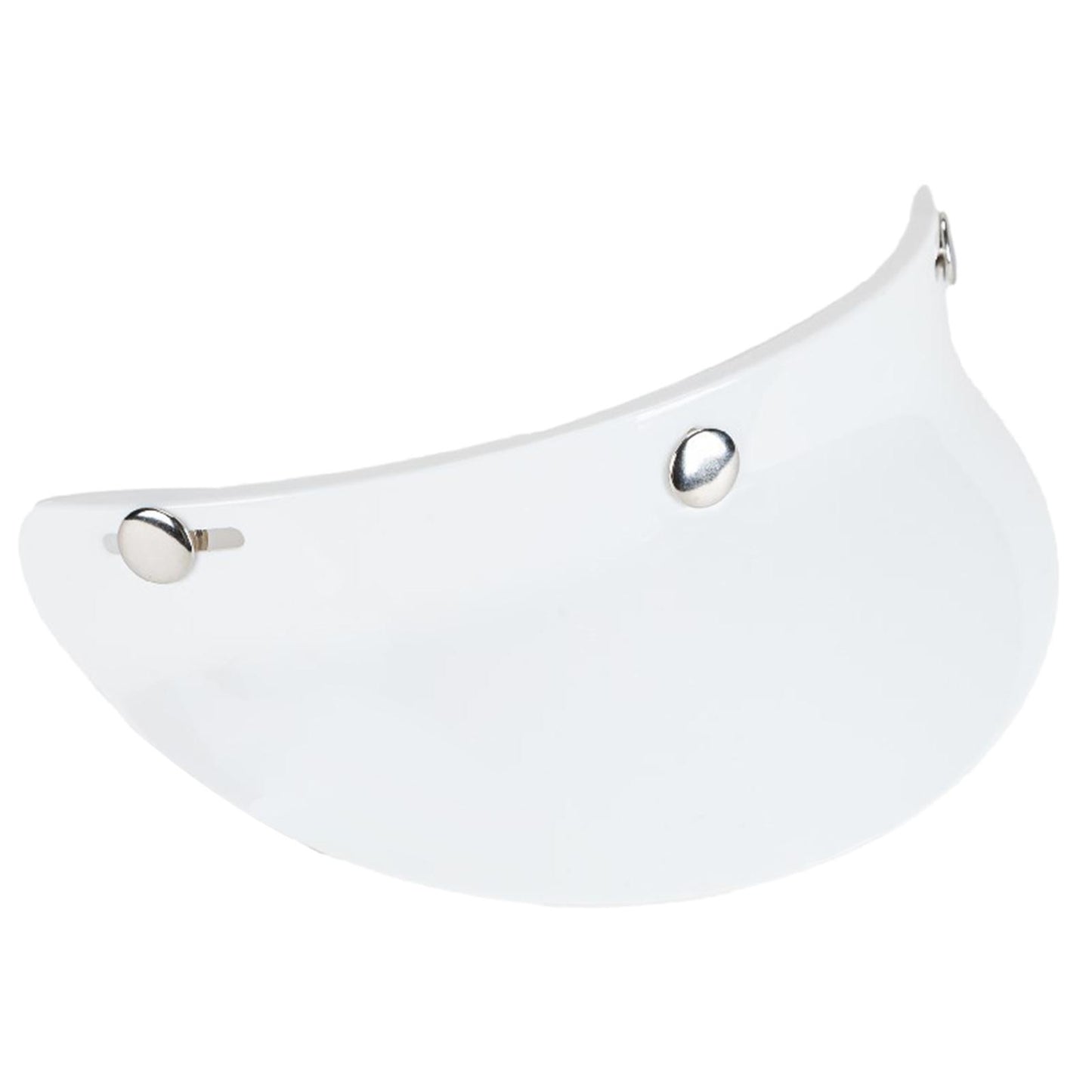 3-Snap Motorcycle Helmet Visor Peak UV Sun Visor Shields White